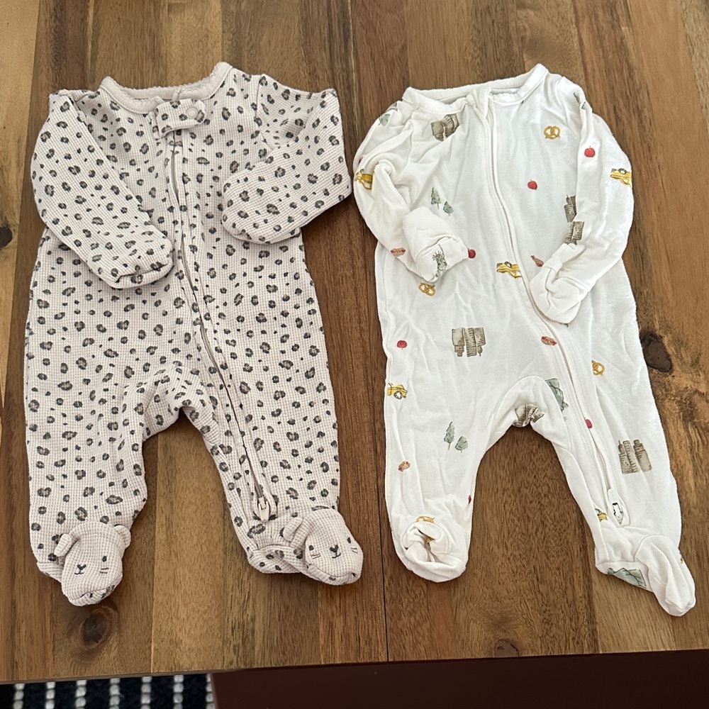 Carter's Kids Two Zip Footies x 2